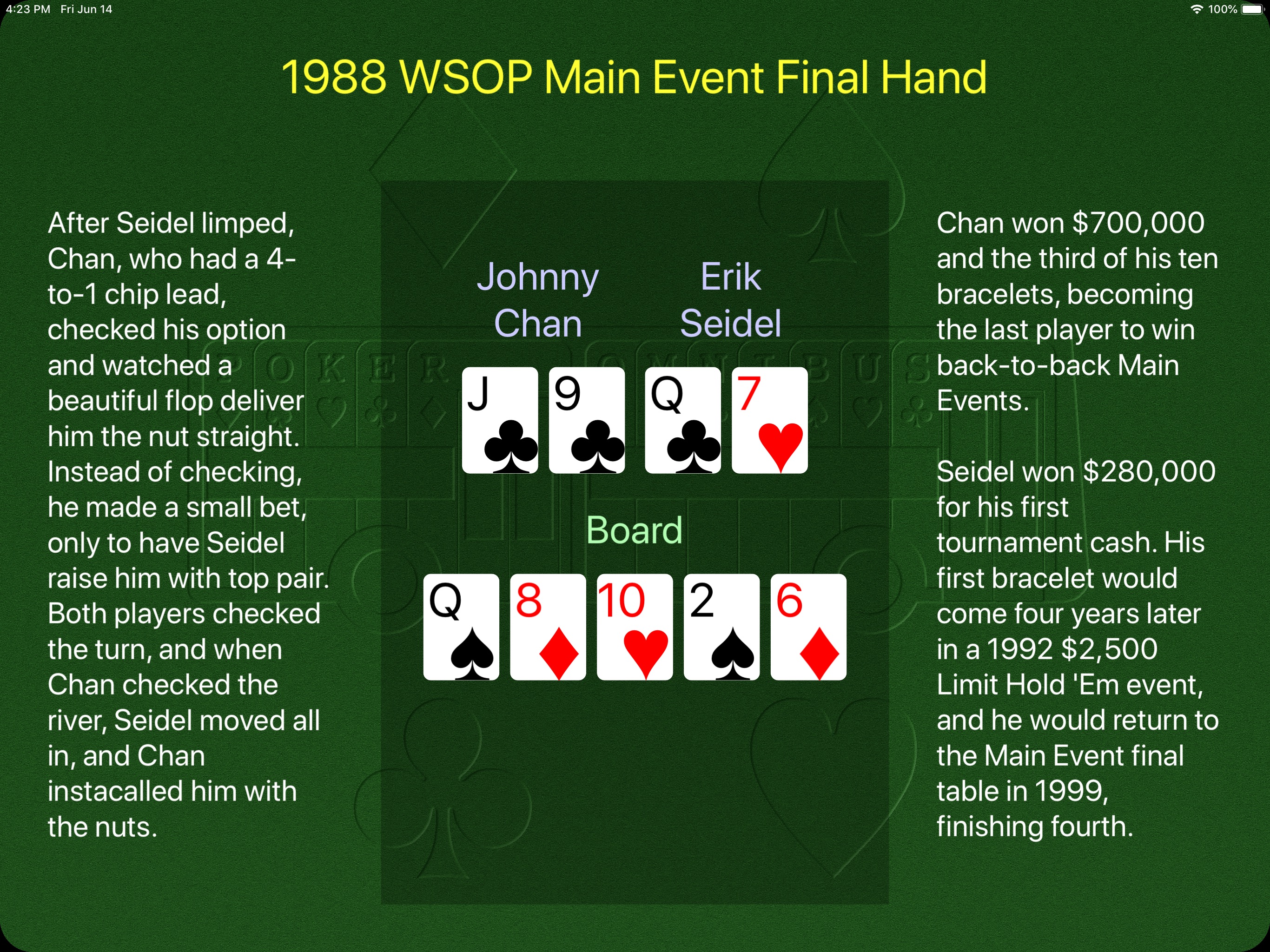 Hand Recap